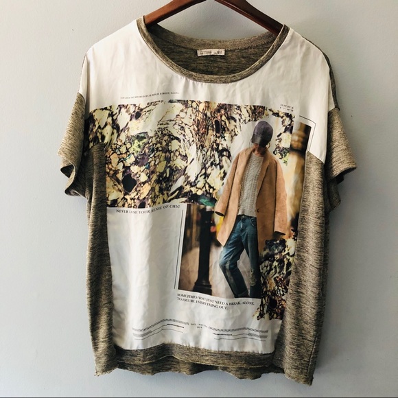 Zara Graphic Top - Picture 1 of 6